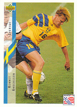Kennet Andersson Sweden Upper Deck World Cup 1994 Eng/Ita #79